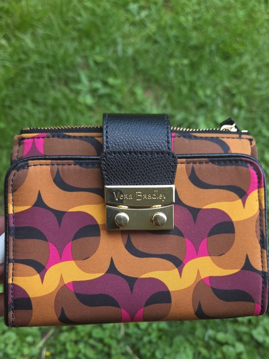Vera Bradley Handbags - Vera Bradley Brown Multi-Pattern Wallet
